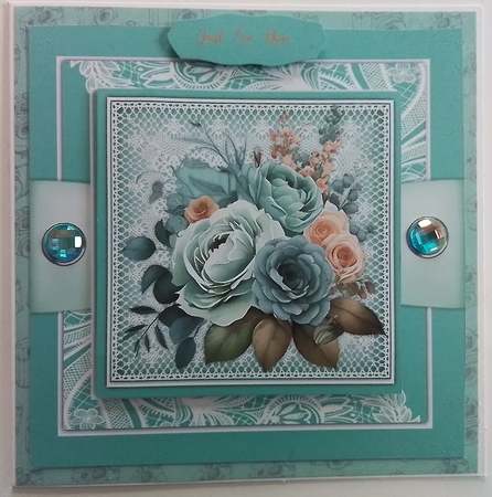 8x8 Mini KIt, Beautiful  Sage and Blue by Pamela J