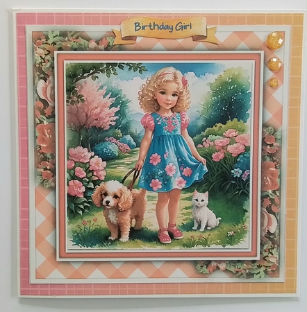 8x8 Mini Kit, Pretty Girl and Her Animals by Pamela J
