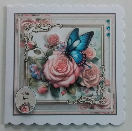 Butterfly And Roses Mini Page Kit by Pamela J