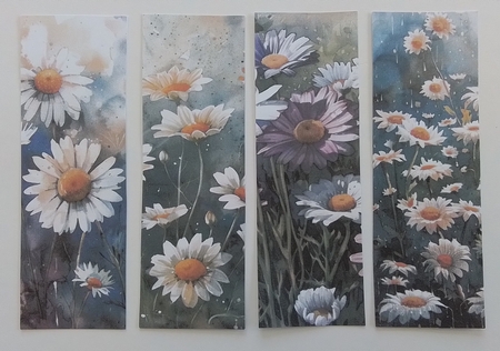 Spring Rain Daisy Bookmarks by Pamela J