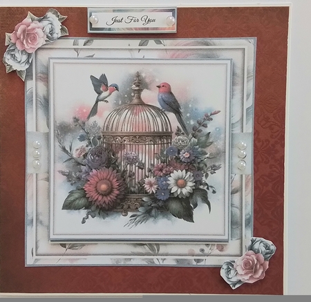 Floral Bird Cage Mini Page Kit by Pamela J