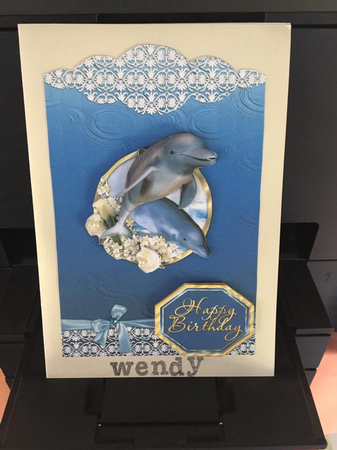 Dolphin Scallop Top Birthday by Pamela Vick