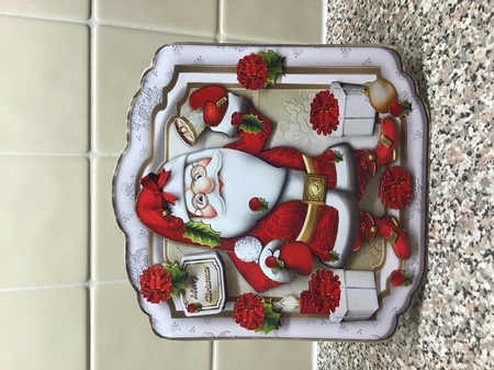 Cute Santa Wish You Merry Christmas by Pat Horsford