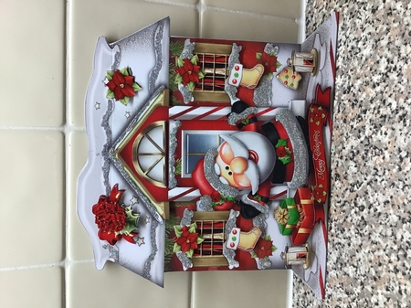 Cute Santa Wish You Merry Christmas by Pat Horsford