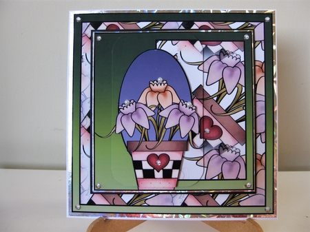 pot of flowers  by Pat Mottram