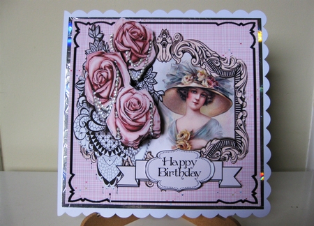 Victorian Rose Frame 1 by Pat Mottram
