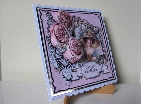 Victorian Rose Frame 1 by Pat Mottram