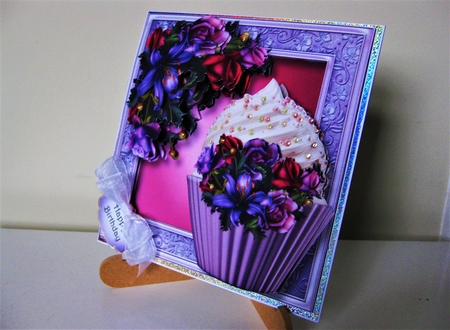 Soft Gothic Bouquet Cupcake by Pat Mottram