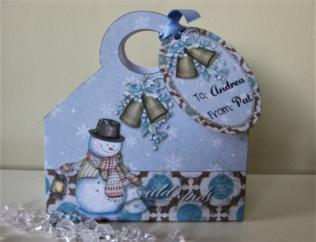 Cold Winds tote and tag by Pat Mottram