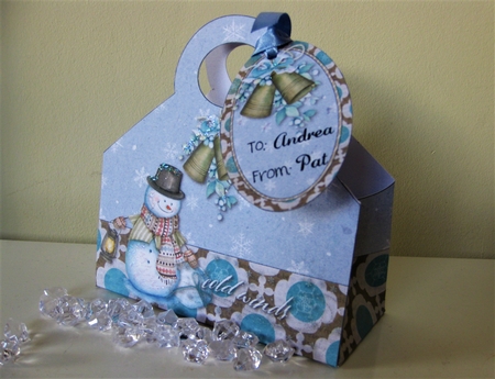 Cold Winds tote and tag by Pat Mottram