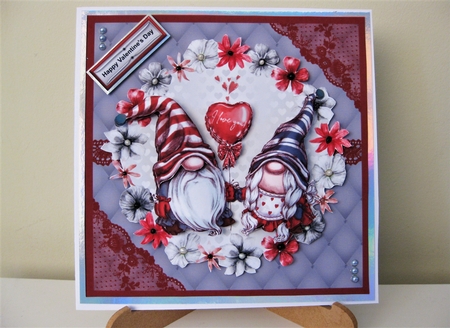 Gnome Couple Decoupage Mini Kit by Pat Mottram