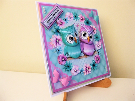 Valentine Owls Decoupage Mini Kit by Pat Mottram