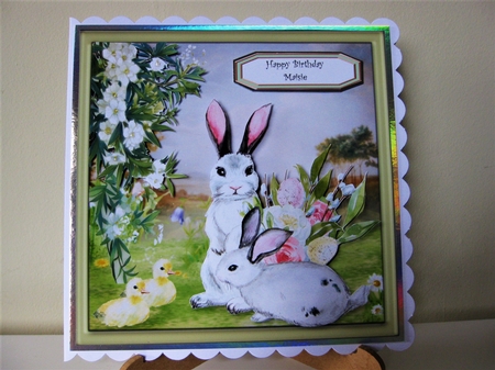 Rabbits and Ducks in the Meadow by Pat Mottram