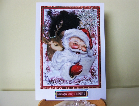 Santa Having a Little Chuckle by Pat Mottram