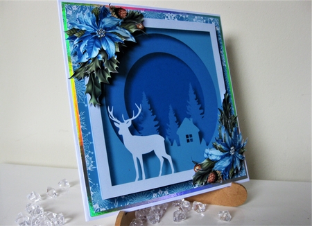 Christmas Faux Papercut Stag Bumper Kit by Pat Mottram
