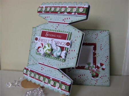 Sweet Tidings Cracker Shaped Fold Card Kit by Pat Mottram