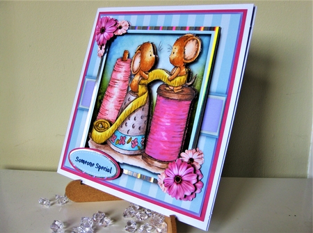 8x8 Mini Kit , Measuring Up Mice  by Pat Mottram