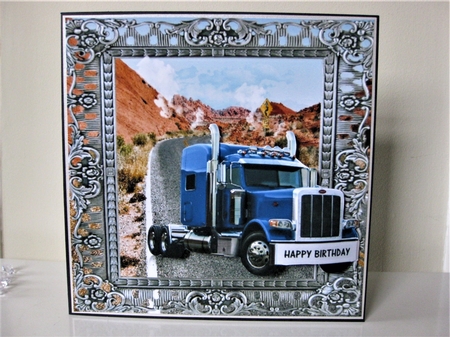 blue truck by Pat Mottram