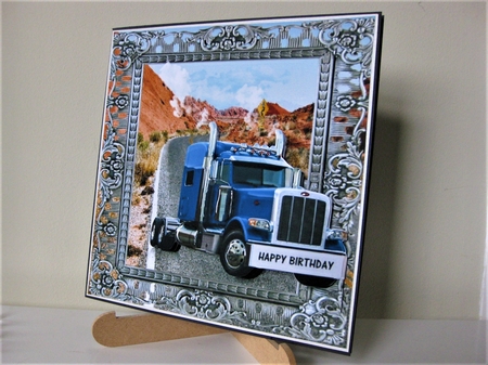 blue truck by Pat Mottram