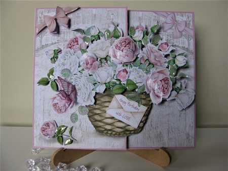 Beauty Bloom Basket 3D Card - Set 1 by Pat Mottram