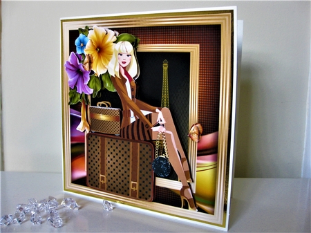Paris Shopping Girl by Pat Mottram