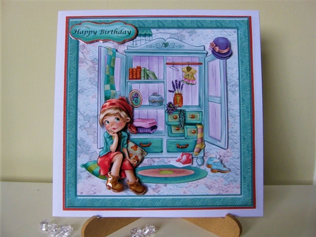 Girl with vintage closet by Pat Mottram