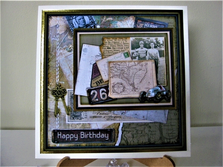 Shabby Vintage Male Card Kit 1449 by Pat Mottram