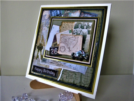 Shabby Vintage Male Card Kit 1449 by Pat Mottram