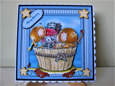 8x8 Mini Kit , Ahoy There Micey by Pat Mottram