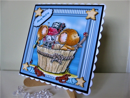 8x8 Mini Kit , Ahoy There Micey by Pat Mottram