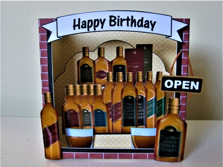 3D Shadow Box Card Mini Kit  -  The Little Whisky Distillery Shop by Pat Mottram