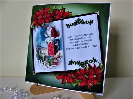 Open Book Christmas - Santa 8x8 by Pat Mottram
