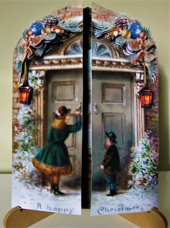 Panoramic Christmas - Victorian fold out Christmas by Pat Mottram