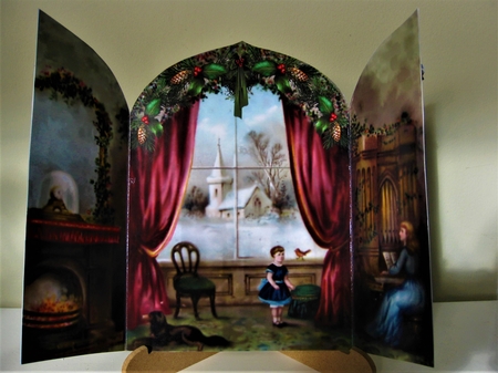 Panoramic Christmas - Victorian fold out Christmas by Pat Mottram