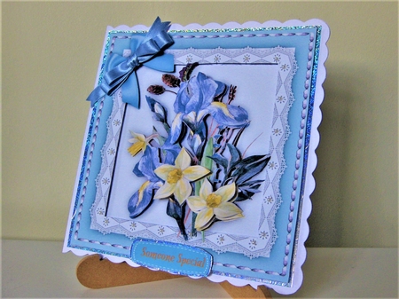 Beautifl Spray of Summer Irises by Pat Mottram