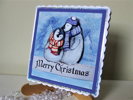 Merry Christmas Penquins by Pat Mottram