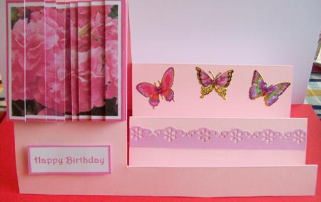 Pretty Pink Side Panel Stacker Sheet with Pearl and Pink Dia by Pat Rogers