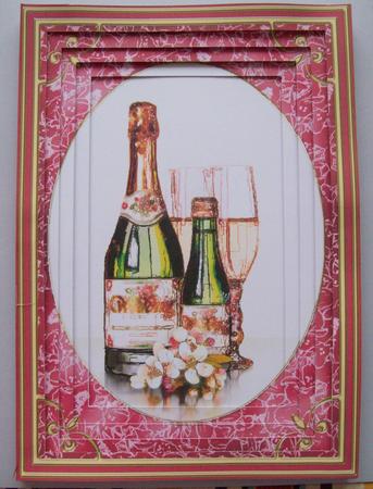 A4 Champagne & Flowers Tunnel Card Kit by Pat Rogers