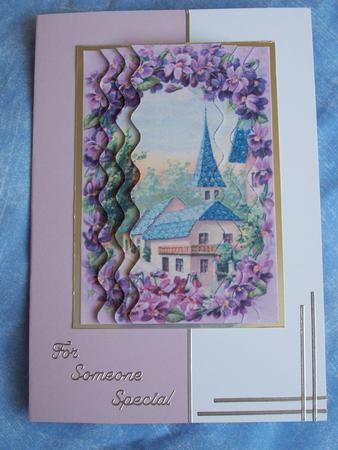 Lavender View Wavy Centre Stacker by Patricia Blackburn