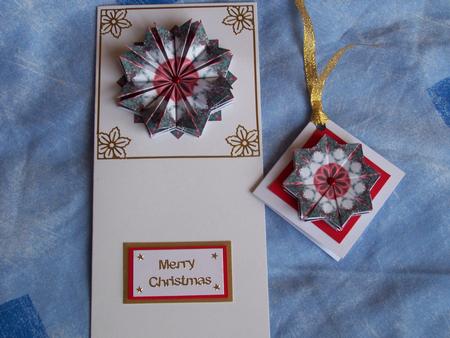 Red Christmas Candy Canes Star Tiles by Patricia Blackburn