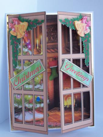 Through the Christmas Window - Gatefold Card Sheet 1 by Patricia Blackburn