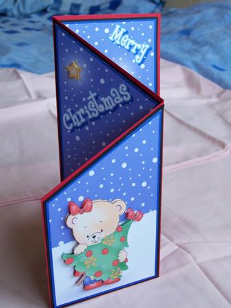 Rosie's Xmas Tree Cascade Card by Patricia Blackburn