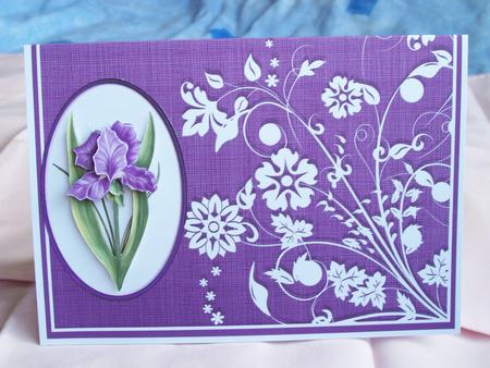 Flower Garden Flourish Background (purple) by Patricia Blackburn