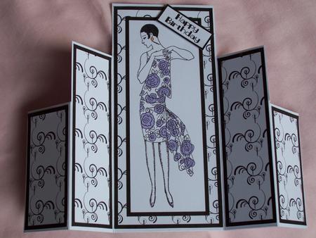 Art Deco Lady Theatre Fold 4 by Patricia Blackburn
