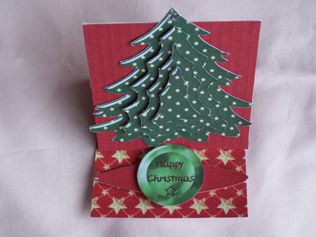 Christmas Tree Easel Card by Patricia Blackburn