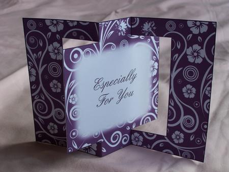 Beautiful Gothic Lady in Purple Swing Card Kit by Patricia Blackburn