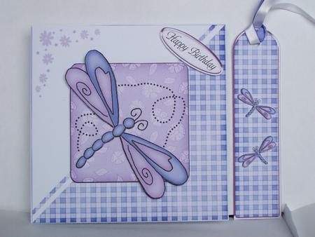 Dragonfly Quick Card with 3D Decoupage Topper by Patricia Blackburn