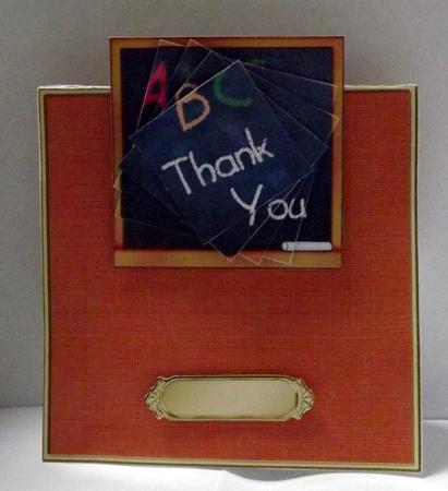 Than You Blackboard No-hole Over the Edge N Spiral Pyramid by Patricia Dyer-Smyth