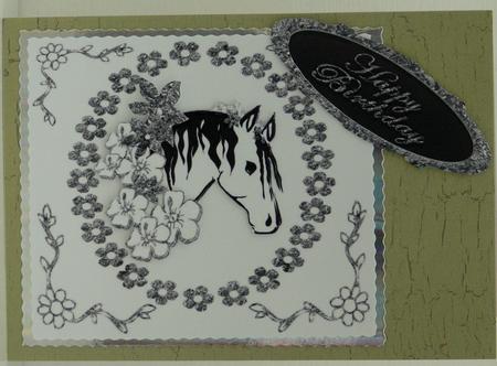 Horse with Flowers2 Kit by Patricia Holt