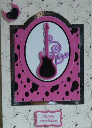 Girly Guitar Over the Edge by Patricia Holt